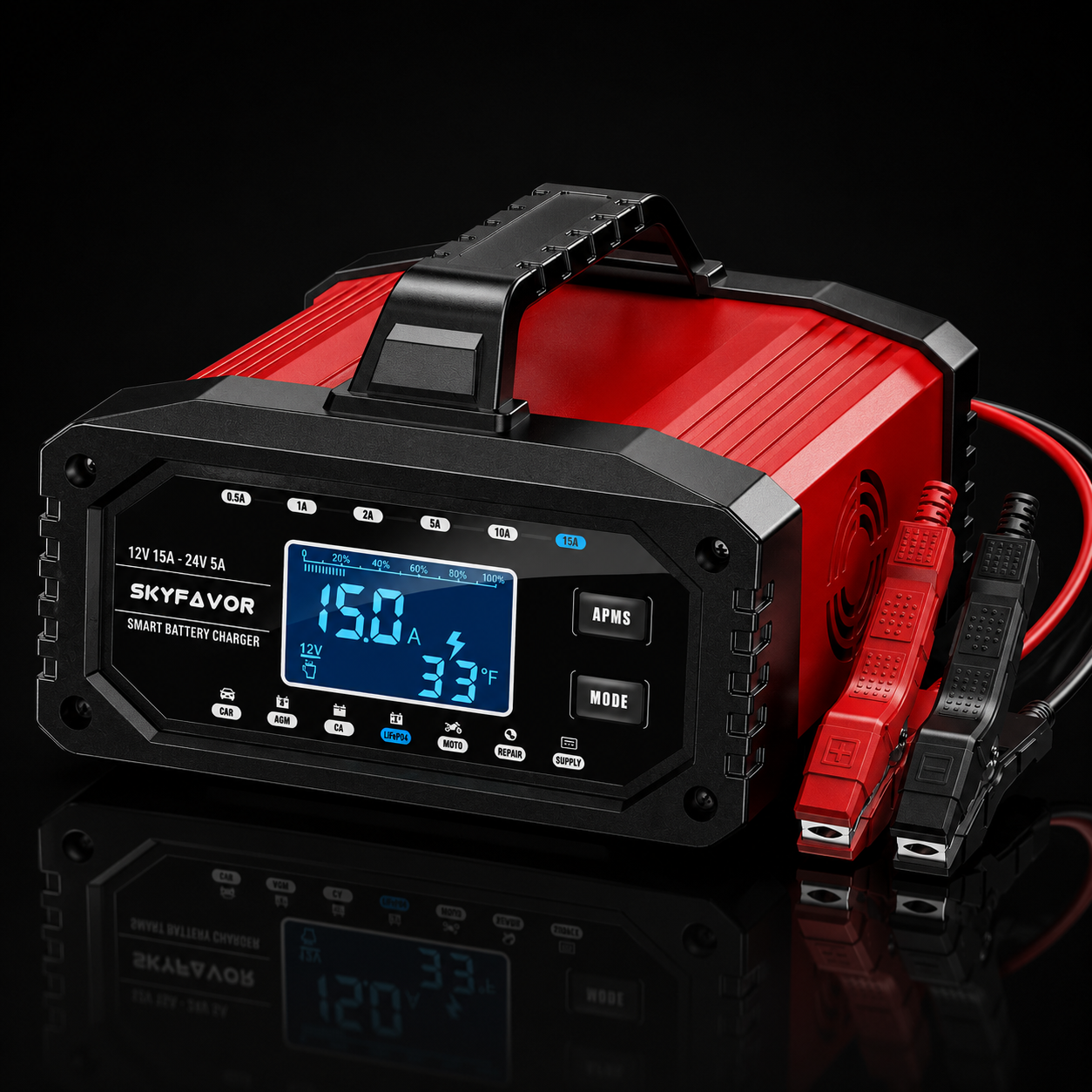 Nabíjačka autobatérie 12V / 24V - 15A