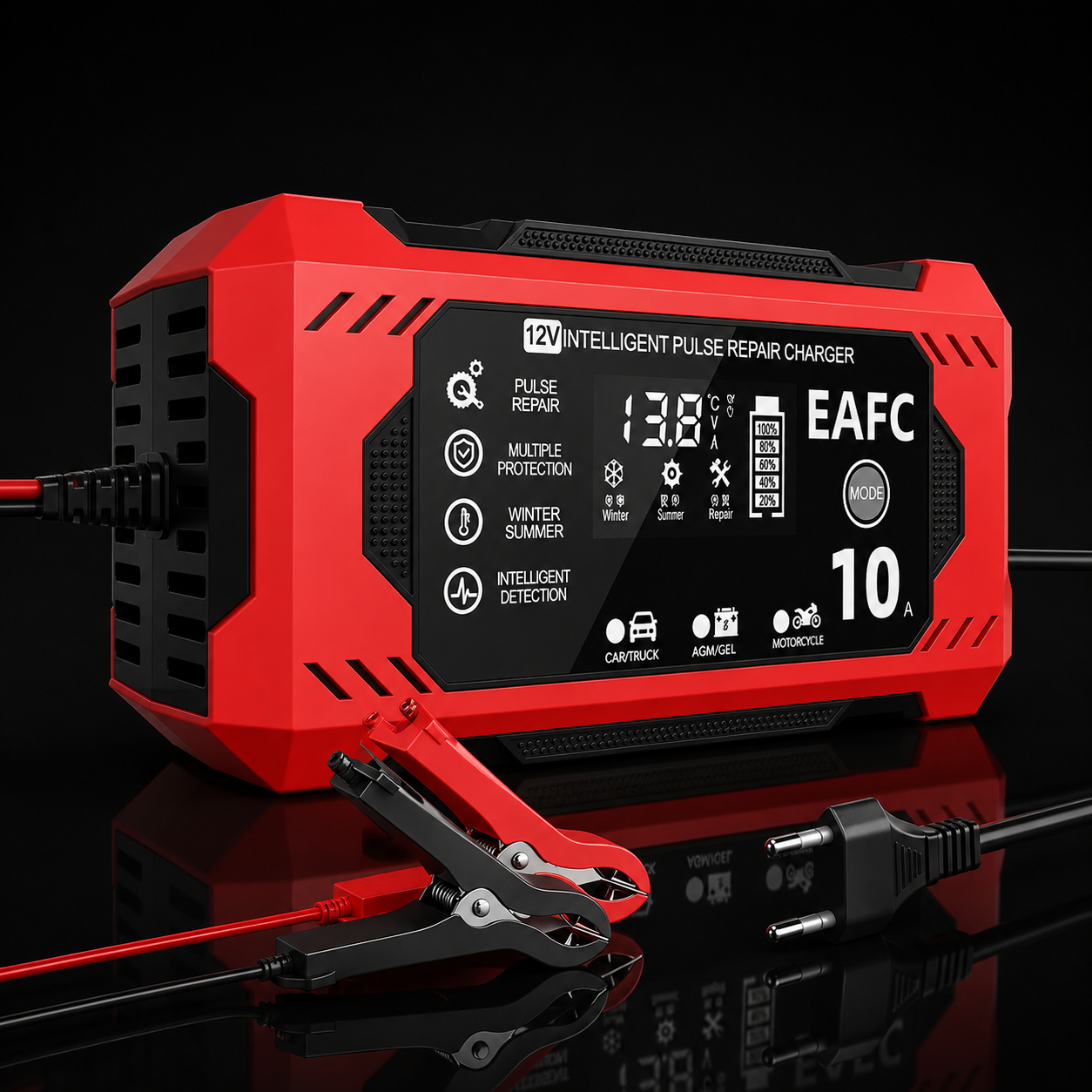 Inteligentná nabíjačka autobatérie 12V 10A